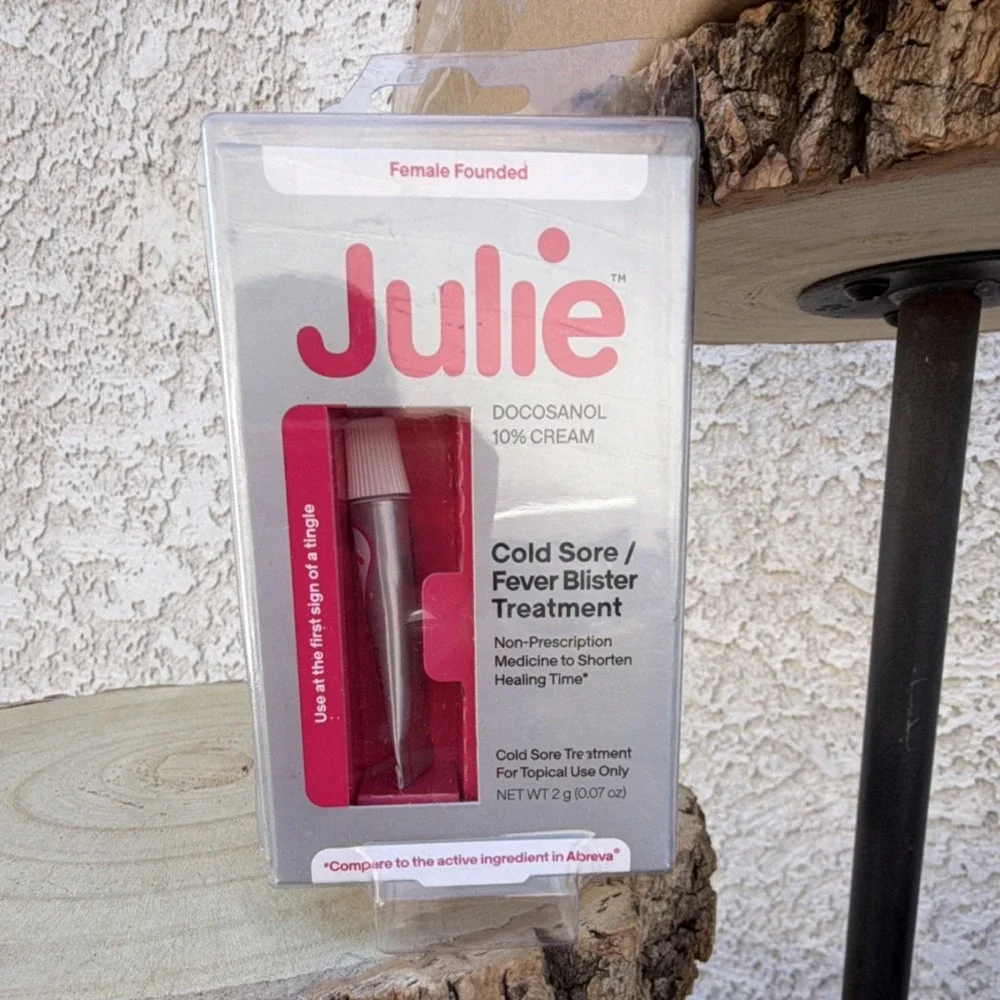 Julie Docosanol 10% Cream Cold Sore & Fever Blister Treatment 2g Easy to Apply